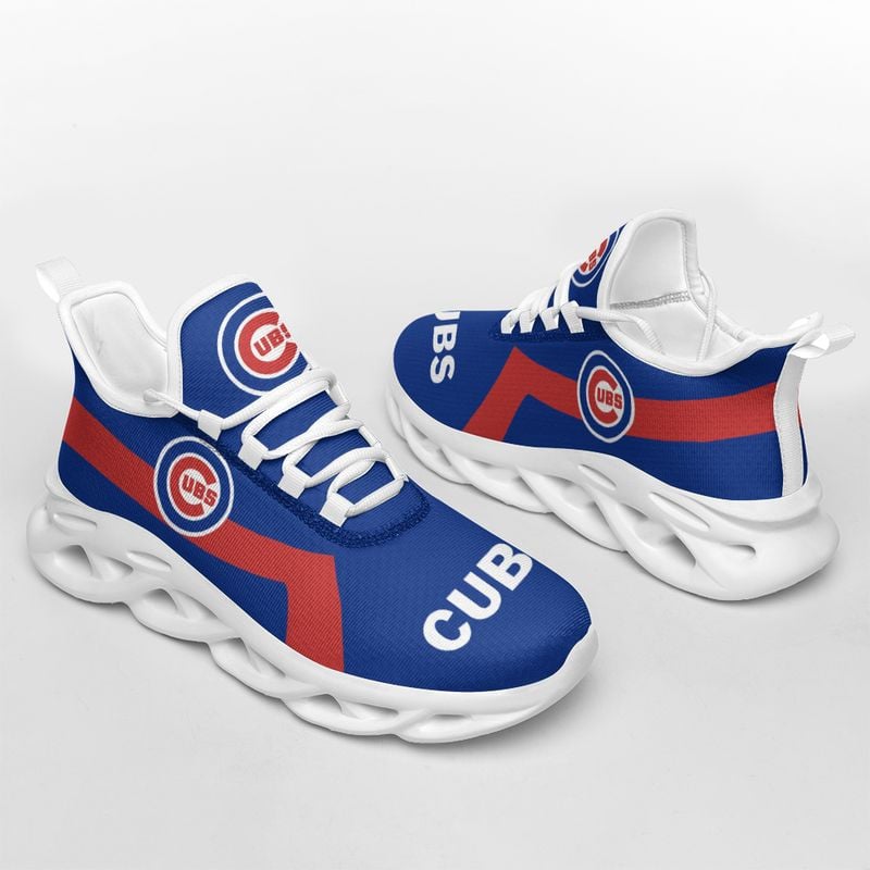 Chicago Cubs Classic Pattern Max Soul Shoes NEW054037 - Famjoys Chicago Cubs Classic Pattern Max Soul Shoes NEW054037 - Famjoys