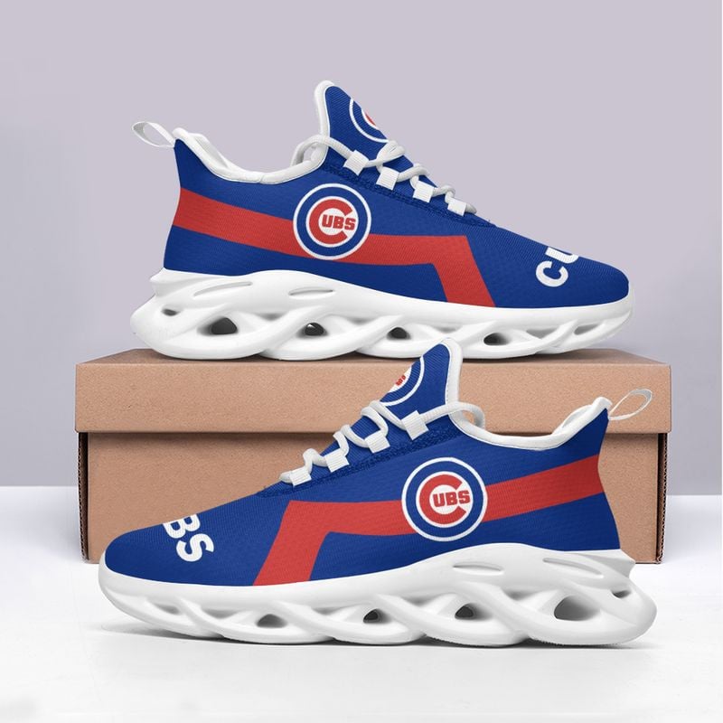 Chicago Cubs Classic Pattern Max Soul Shoes NEW054037 - Famjoys Chicago Cubs Classic Pattern Max Soul Shoes NEW054037 - Famjoys