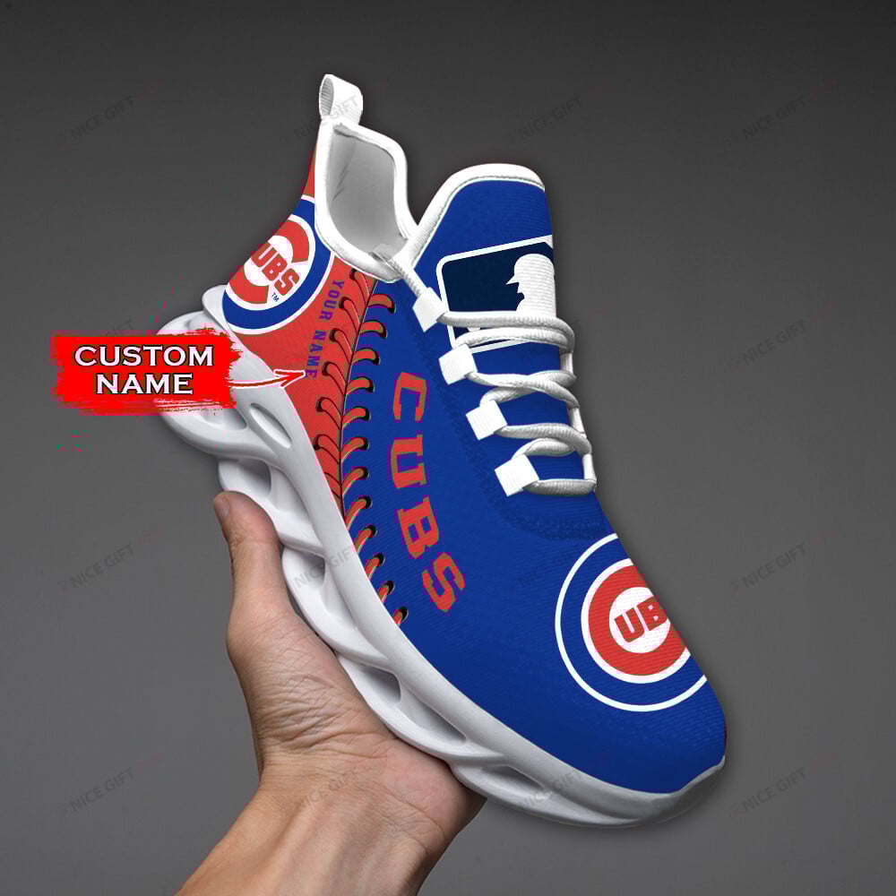 Chicago Cubs Custom Name Max Soul Shoes MSS-O4W3 - Famjoys Chicago Cubs Custom Name Max Soul Shoes MSS-O4W3 - Famjoys