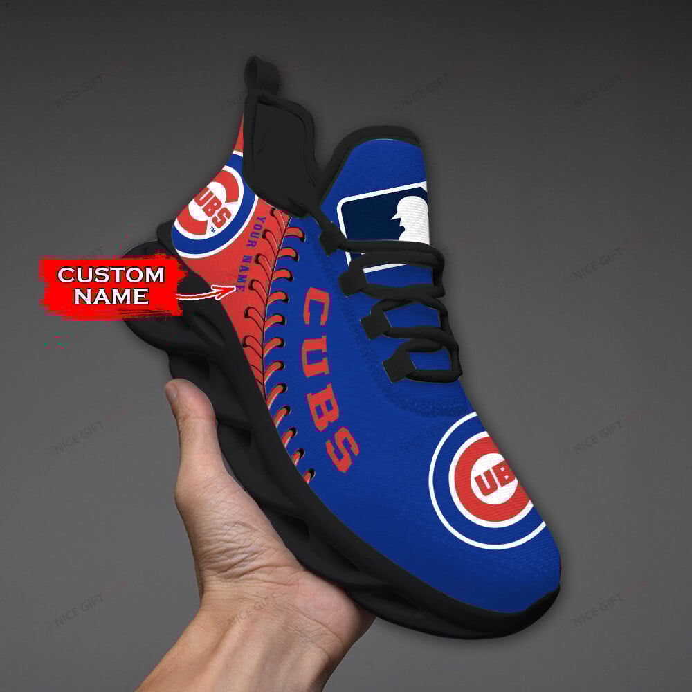 Chicago Cubs Custom Name Max Soul Shoes MSS-O4W3 - Famjoys Chicago Cubs Custom Name Max Soul Shoes MSS-O4W3 - Famjoys