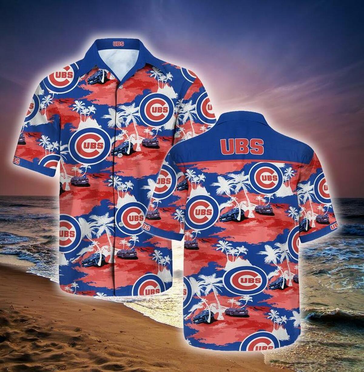 Chicago Cubs Hawaii Hawaiian Shirt - Famjoys Chicago Cubs Hawaii Hawaiian Shirt - Famjoys