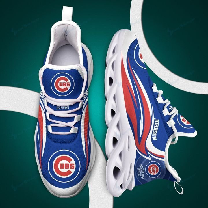 Chicago Cubs Max Soul YZ Running Sneakers 141 - Famjoys Chicago Cubs Max Soul YZ Running Sneakers 141 - Famjoys