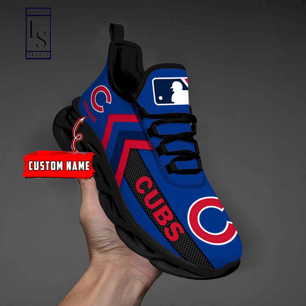 Chicago Cubs Personalized Max Soul Shoes - Famjoys Chicago Cubs Personalized Max Soul Shoes - Famjoys