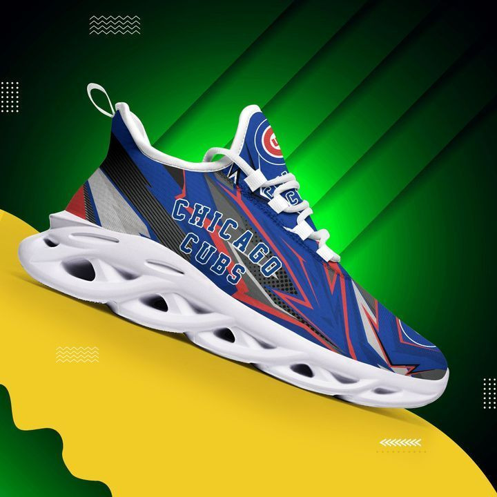 Chicago Cubs Running Sneakers Art 1812 - Famjoys Chicago Cubs Running Sneakers Art 1812 - Famjoys