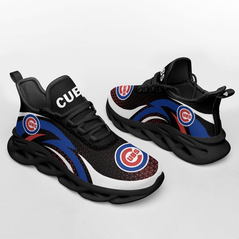 Chicago Cubs Triangle Abstract Pattern Max Soul Shoes NEW054537 - Famjoys Chicago Cubs Triangle Abstract Pattern Max Soul Shoes NEW054537 - Famjoys