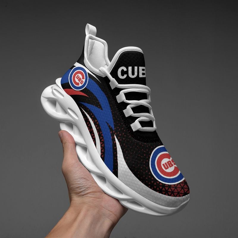 Chicago Cubs Triangle Abstract Pattern Max Soul Shoes NEW054537 - Famjoys Chicago Cubs Triangle Abstract Pattern Max Soul Shoes NEW054537 - Famjoys
