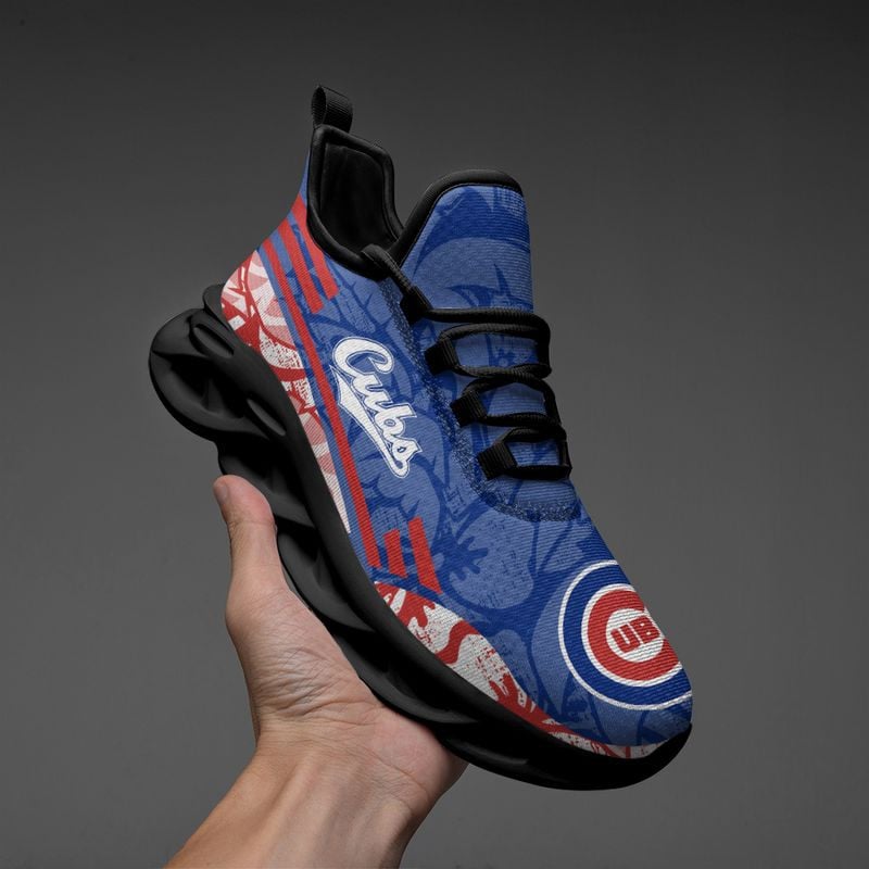 Chicago Cubs Tropical Flowers Max Soul Shoes NLA066137 - Famjoys Chicago Cubs Tropical Flowers Max Soul Shoes NLA066137 - Famjoys