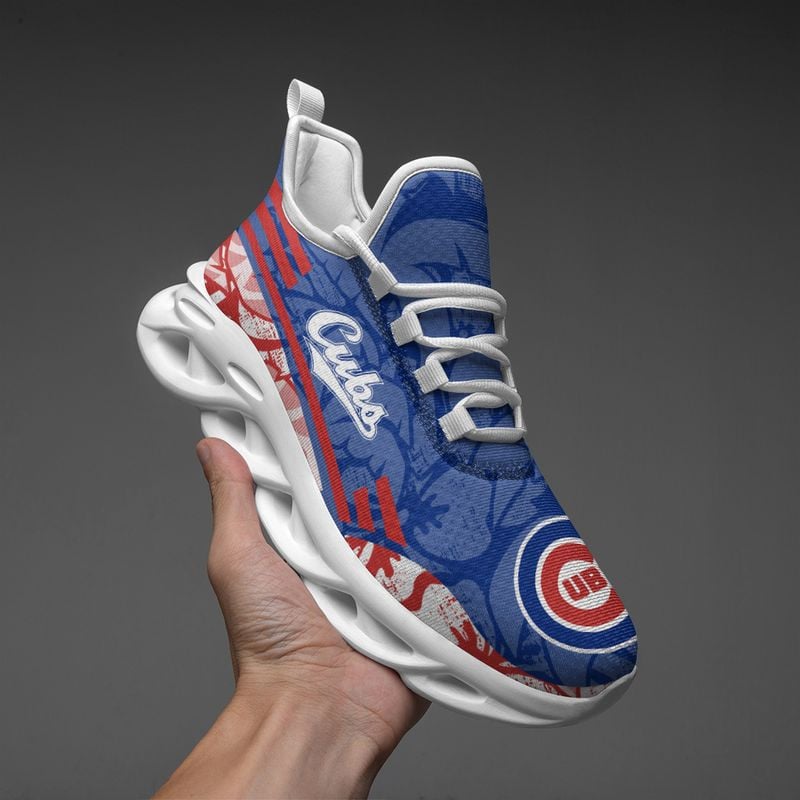 Chicago Cubs Tropical Flowers Max Soul Shoes NLA066137 - Famjoys Chicago Cubs Tropical Flowers Max Soul Shoes NLA066137 - Famjoys