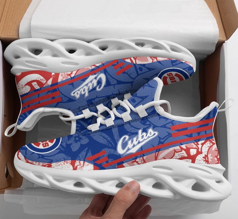 Chicago Cubs Tropical Flowers Max Soul Shoes NLA066137 - Famjoys Chicago Cubs Tropical Flowers Max Soul Shoes NLA066137 - Famjoys