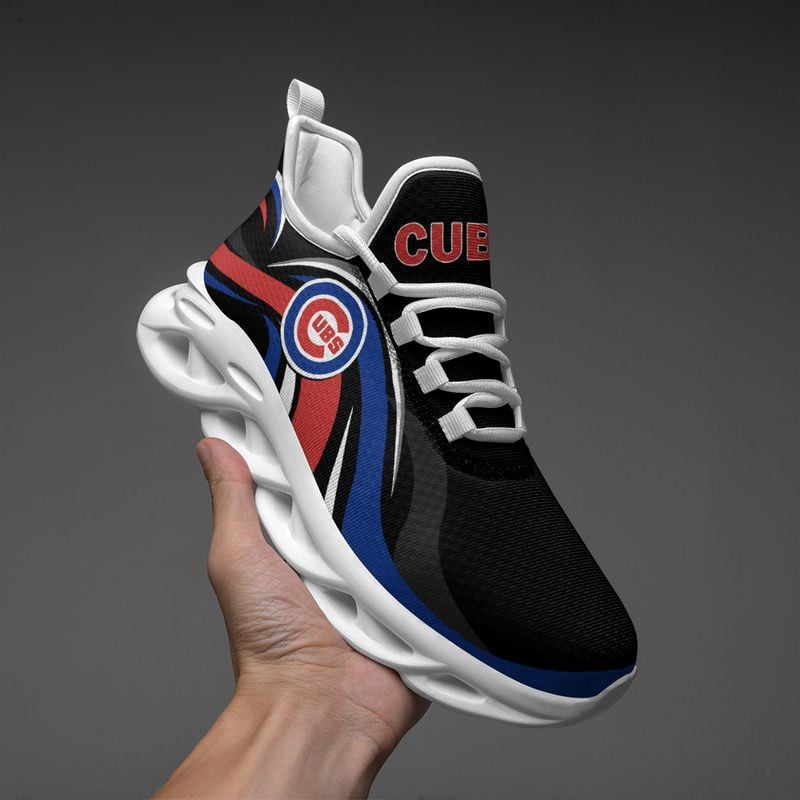 Chicago Cubs Wavy Style Max Soul Shoes NEW054737 - Famjoys Chicago Cubs Wavy Style Max Soul Shoes NEW054737 - Famjoys