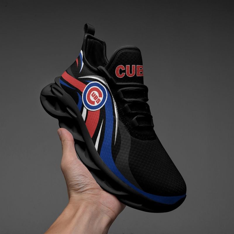 Chicago Cubs Wavy Style Max Soul Shoes NEW054737 - Famjoys Chicago Cubs Wavy Style Max Soul Shoes NEW054737 - Famjoys