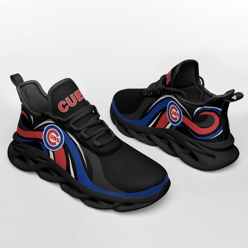 Chicago Cubs Wavy Style Max Soul Shoes NEW054737 - Famjoys Chicago Cubs Wavy Style Max Soul Shoes NEW054737 - Famjoys