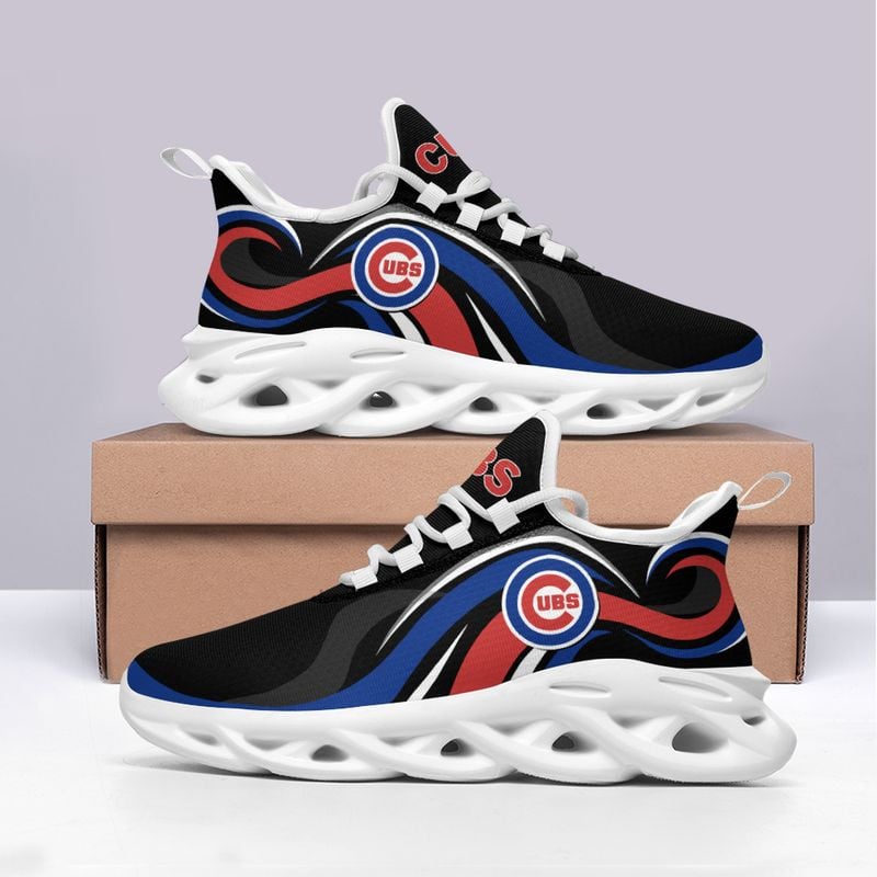 Chicago Cubs Wavy Style Max Soul Shoes NEW054737 - Famjoys Chicago Cubs Wavy Style Max Soul Shoes NEW054737 - Famjoys