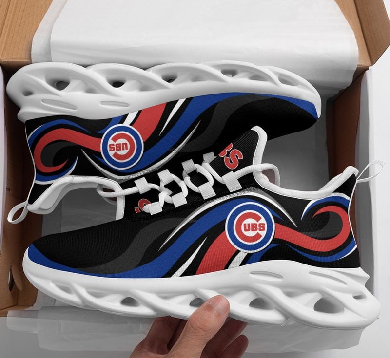 Chicago Cubs Wavy Style Max Soul Shoes NEW054737 - Famjoys Chicago Cubs Wavy Style Max Soul Shoes NEW054737 - Famjoys