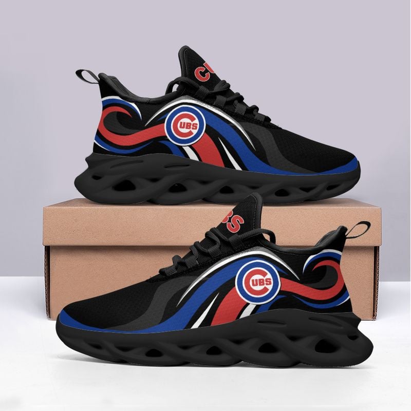 Chicago Cubs Wavy Style Max Soul Shoes NEW054737 - Famjoys Chicago Cubs Wavy Style Max Soul Shoes NEW054737 - Famjoys