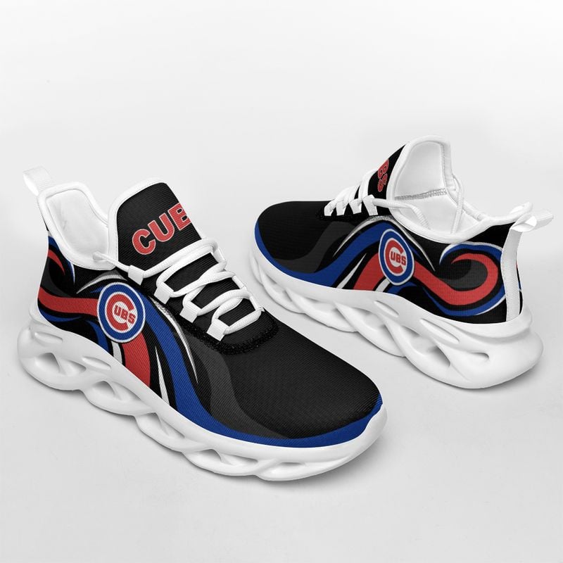 Chicago Cubs Wavy Style Max Soul Shoes NEW054737 - Famjoys Chicago Cubs Wavy Style Max Soul Shoes NEW054737 - Famjoys