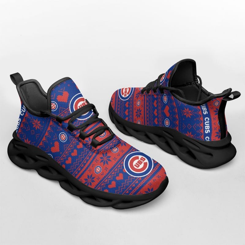 Chicago Cubs X-max Patterns Max Soul Shoes NEW055237 - Famjoys Chicago Cubs X-max Patterns Max Soul Shoes NEW055237 - Famjoys