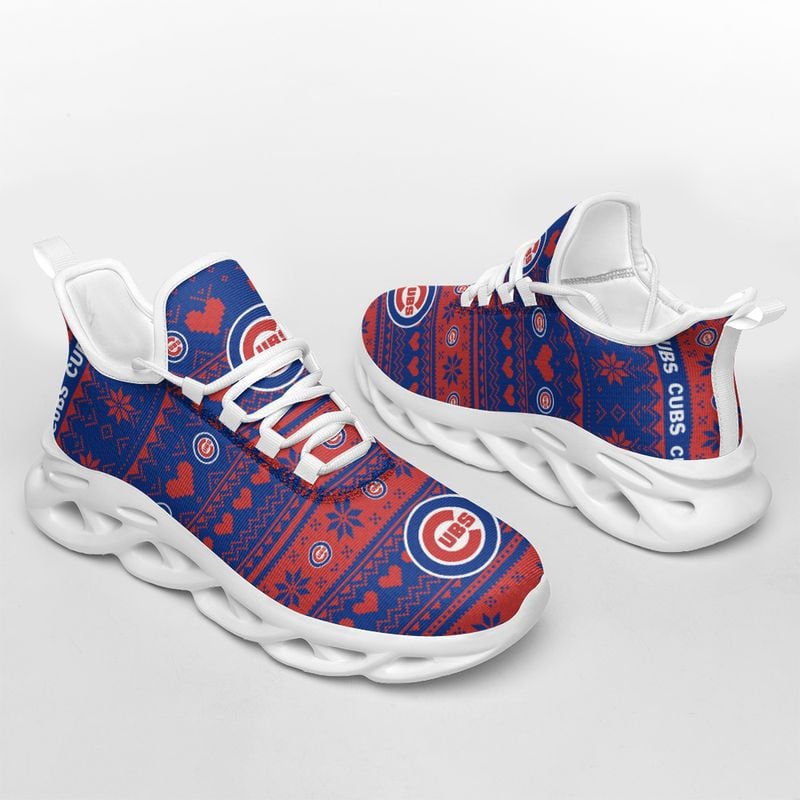 Chicago Cubs X-max Patterns Max Soul Shoes NEW055237 - Famjoys Chicago Cubs X-max Patterns Max Soul Shoes NEW055237 - Famjoys