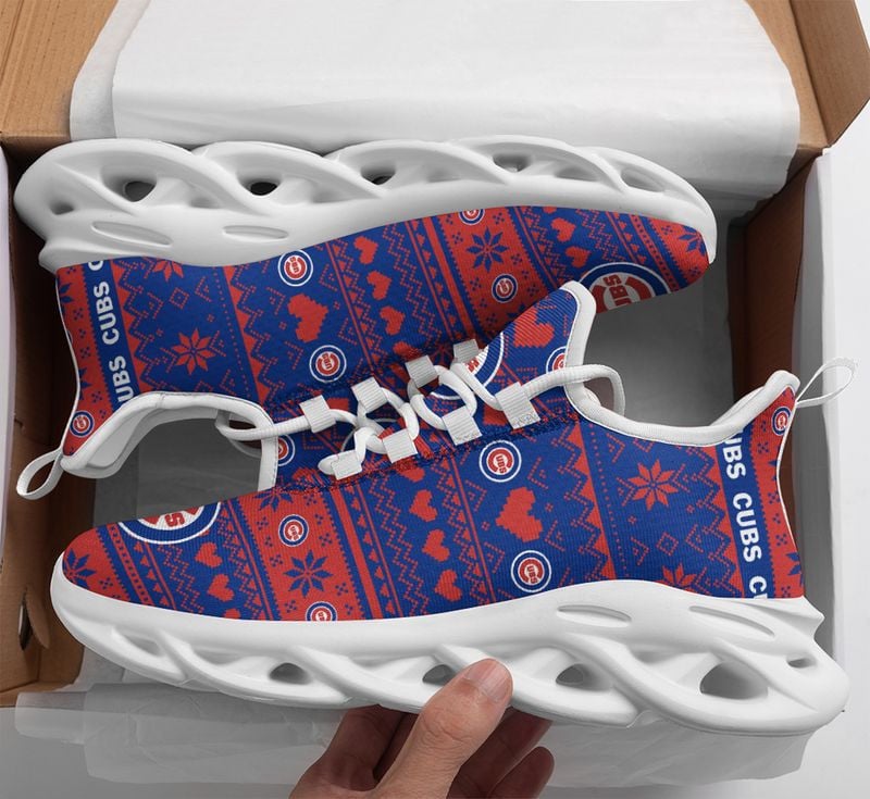 Chicago Cubs X-max Patterns Max Soul Shoes NEW055237 - Famjoys Chicago Cubs X-max Patterns Max Soul Shoes NEW055237 - Famjoys