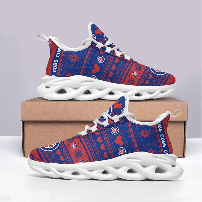 Chicago Cubs X-max Patterns Max Soul Shoes NEW055237 - Famjoys Chicago Cubs X-max Patterns Max Soul Shoes NEW055237 - Famjoys
