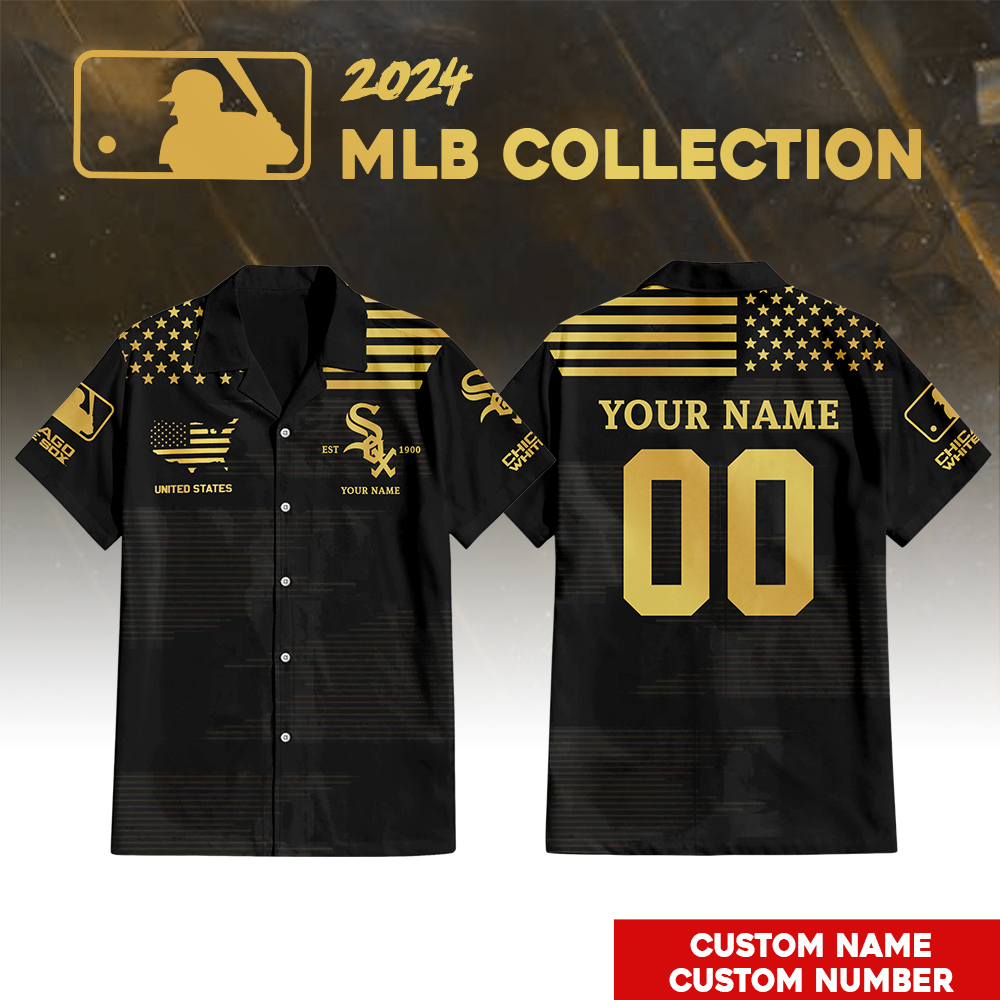 Chicago White Sox Golden Hawaiian Shirt - Famjoys Chicago White Sox Golden Hawaiian Shirt - Famjoys