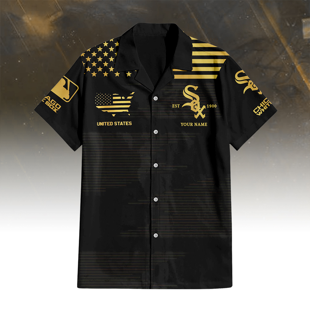 Chicago White Sox Golden Hawaiian Shirt - Famjoys Chicago White Sox Golden Hawaiian Shirt - Famjoys