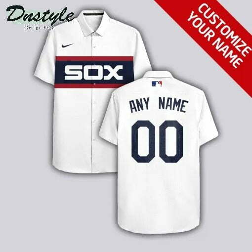 Chicago White Sox Personalized White Hawaiian Shirt - Famjoys Chicago White Sox Personalized White Hawaiian Shirt - Famjoys