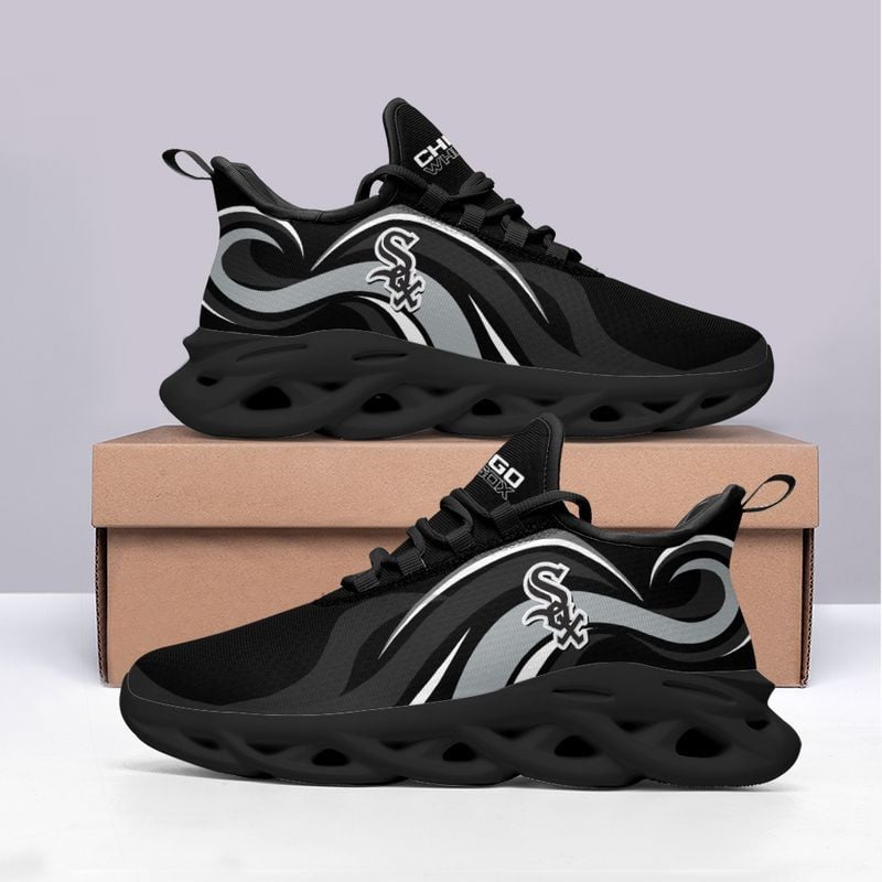 Chicago White Sox Wavy Style Max Soul Shoes NEW0547308 - Famjoys Chicago White Sox Wavy Style Max Soul Shoes NEW0547308 - Famjoys