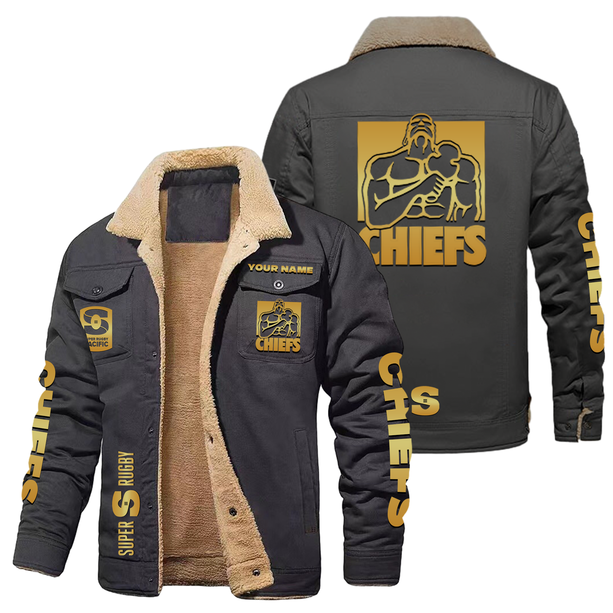 Chiefs Personalized Fleece Casual Jacket – Edition - Famjoys Chiefs Personalized Fleece Casual Jacket – Edition - Famjoys