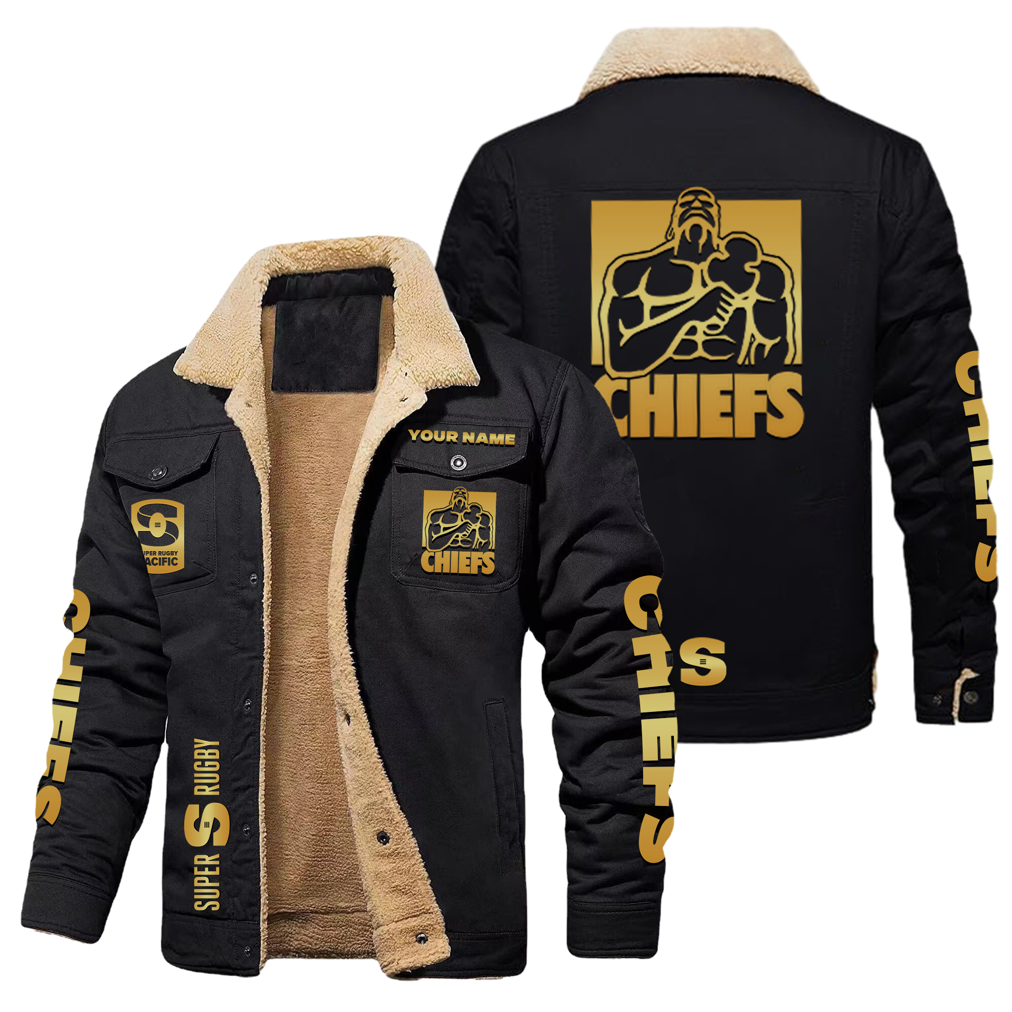 Chiefs Personalized Fleece Casual Jacket – Edition - Famjoys Chiefs Personalized Fleece Casual Jacket – Edition - Famjoys