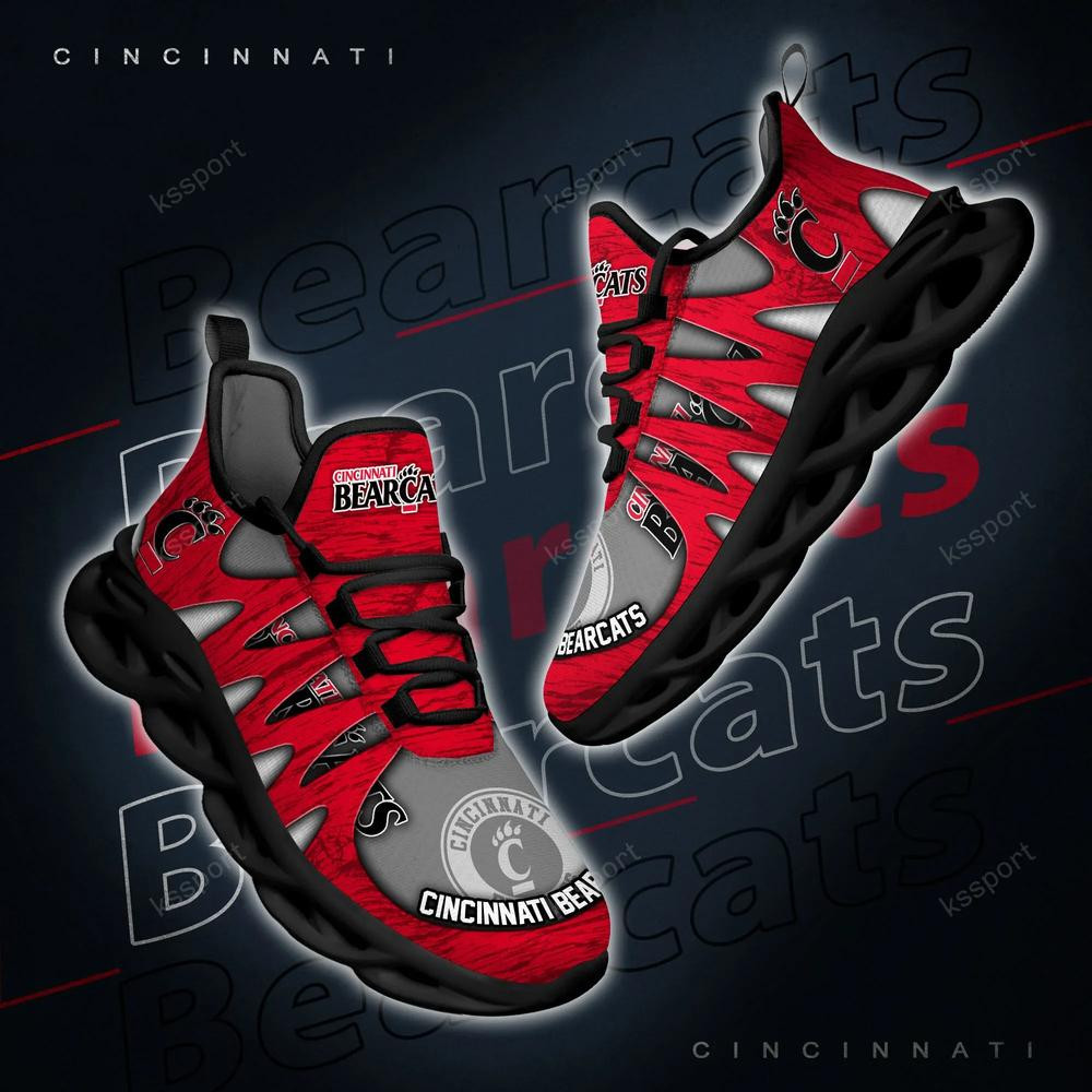 Cincinnati Bearcats Max Soul Shoes, Running Sneakers - Famjoys Cincinnati Bearcats Max Soul Shoes, Running Sneakers - Famjoys