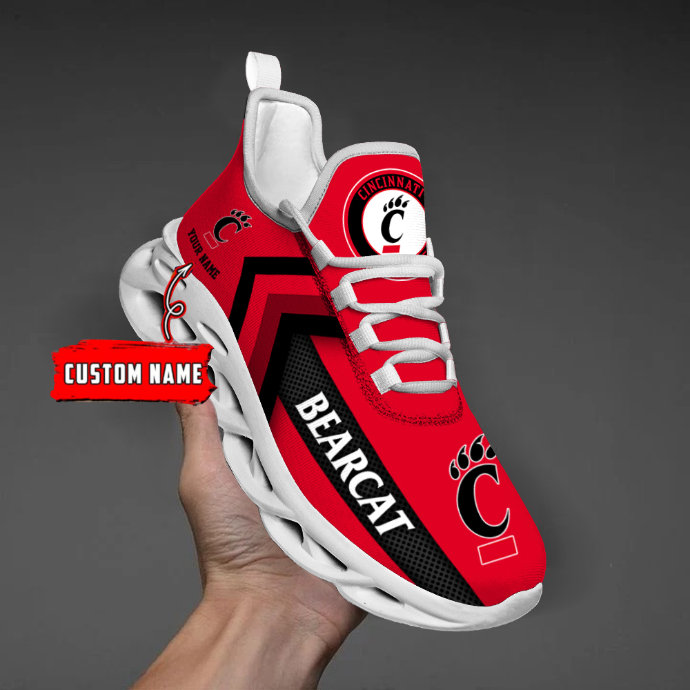 Cincinnati Bearcats Personalized Custom Name Max Soul Shoes DS003 - Famjoys Cincinnati Bearcats Personalized Custom Name Max Soul Shoes DS003 - Famjoys