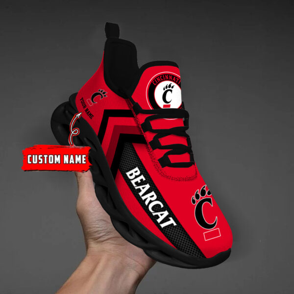 Cincinnati Bearcats Personalized Custom Name Max Soul Shoes DS003 - Famjoys Cincinnati Bearcats Personalized Custom Name Max Soul Shoes DS003 - Famjoys