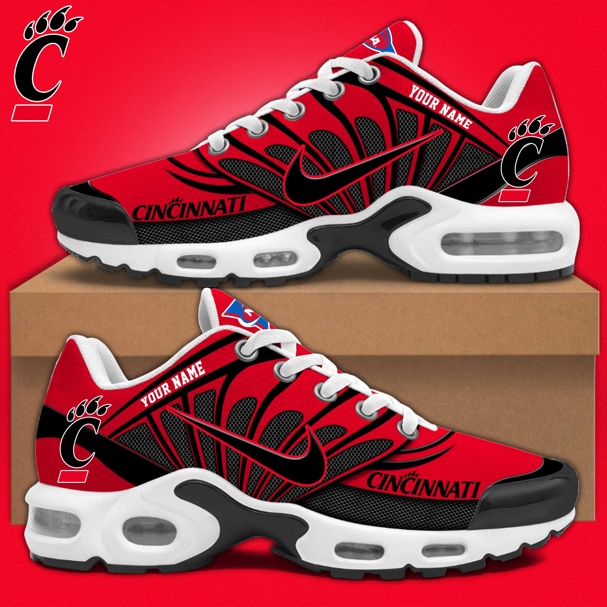 Cincinnati Bearcats Personalized Shoes S516508 - Famjoys Cincinnati Bearcats Personalized Shoes S516508 - Famjoys