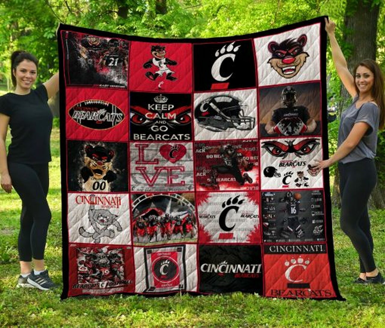 Cincinnati Bearcats Quilt Blanket #1069 - Famjoys Cincinnati Bearcats Quilt Blanket #1069 - Famjoys