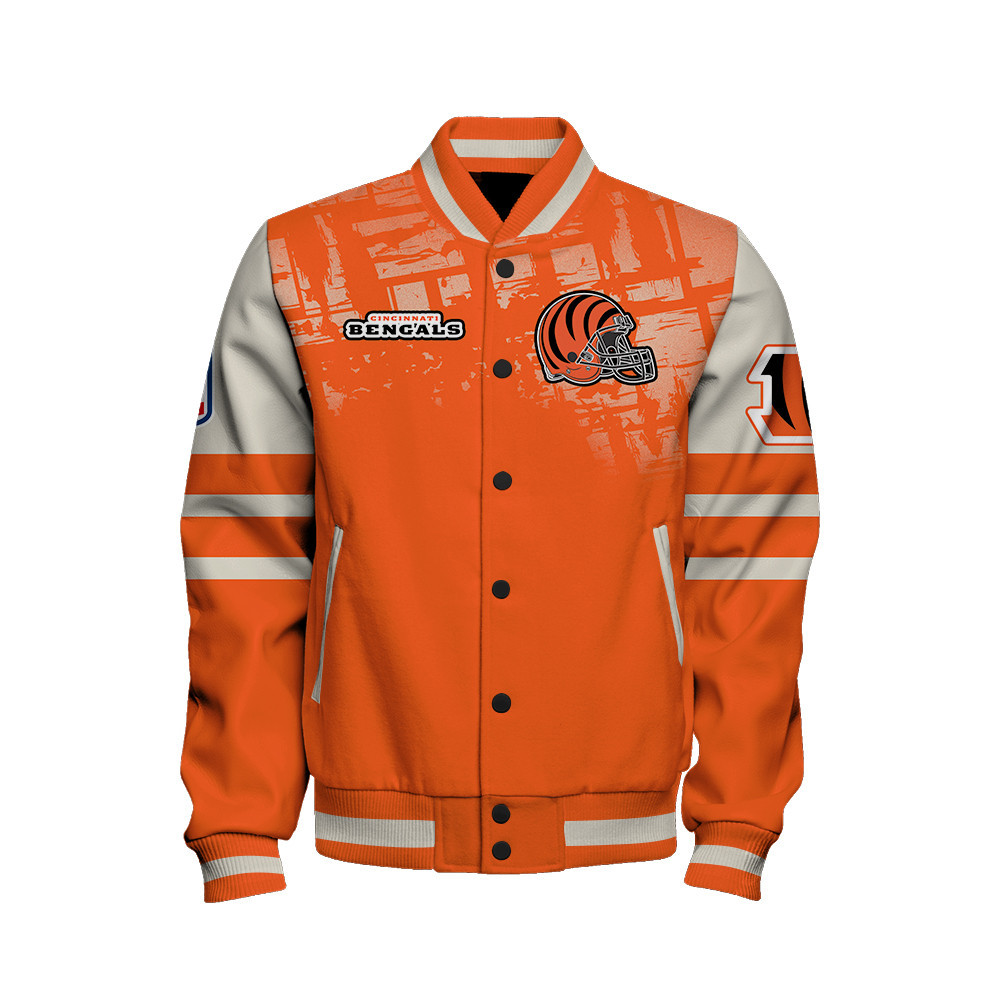 Cincinnati Bengals - A Class Above Unisex Varsity Jacket - Famjoys Cincinnati Bengals - A Class Above Unisex Varsity Jacket - Famjoys
