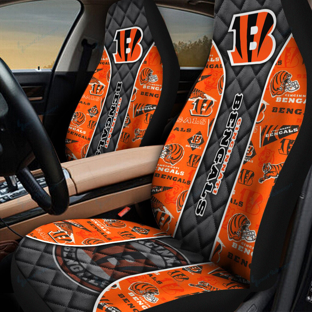 Cincinnati Bengals Car Seat Covers BG288 - Famjoys Cincinnati Bengals Car Seat Covers BG288 - Famjoys