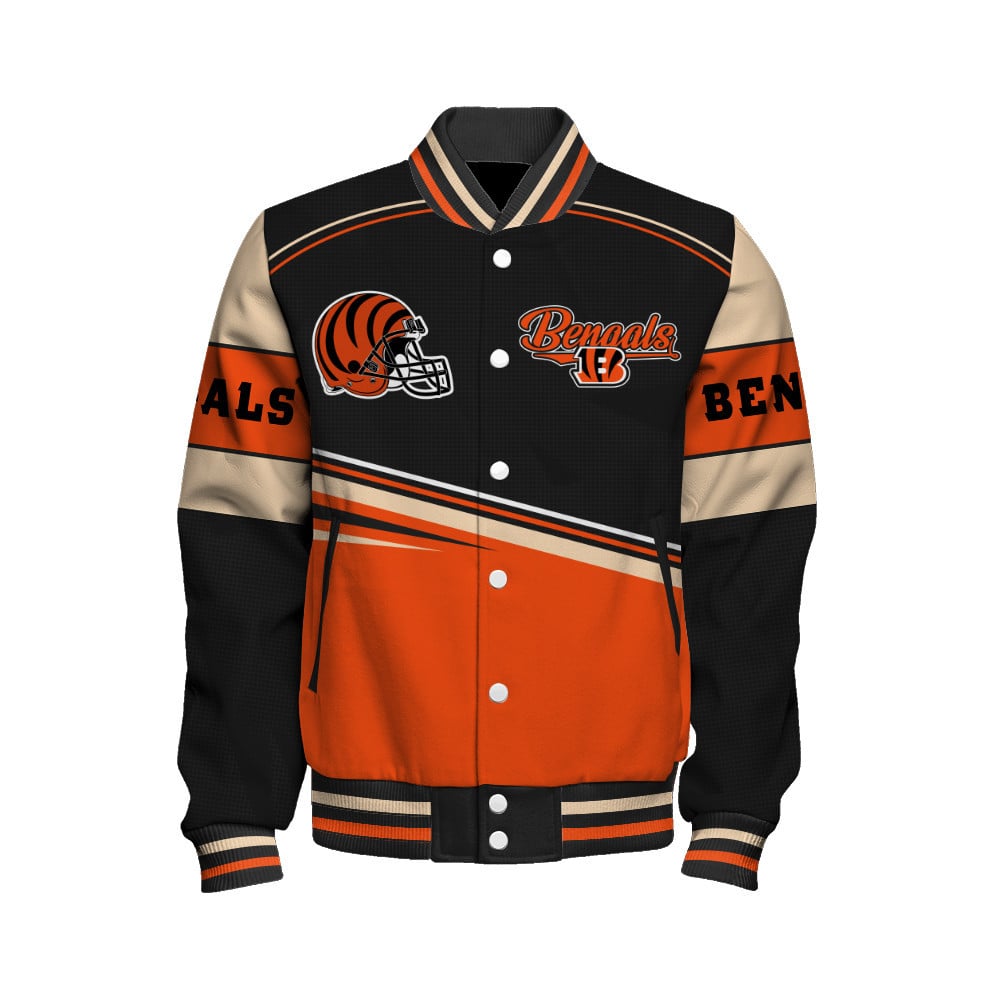 Cincinnati Bengals - Dare To Be Different Unisex Varsity Jacket - Famjoys Cincinnati Bengals - Dare To Be Different Unisex Varsity Jacket - Famjoys
