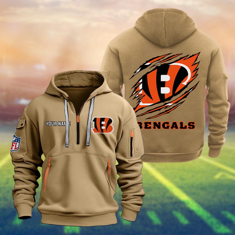 Cincinnati Bengals Heavy Hoodie - Famjoys Cincinnati Bengals Heavy Hoodie - Famjoys
