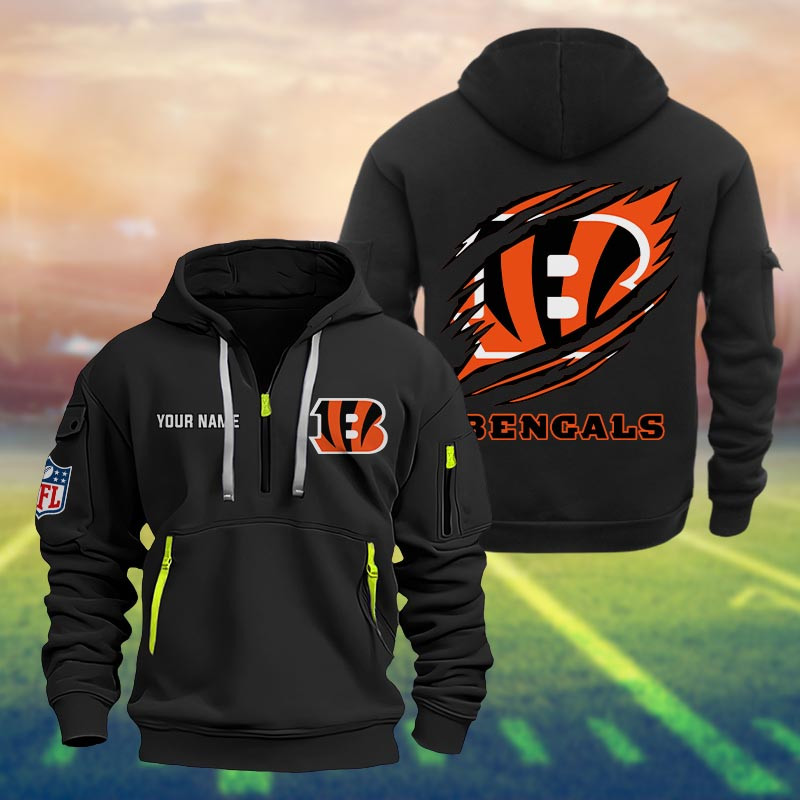 Cincinnati Bengals Heavy Hoodie - Famjoys Cincinnati Bengals Heavy Hoodie - Famjoys
