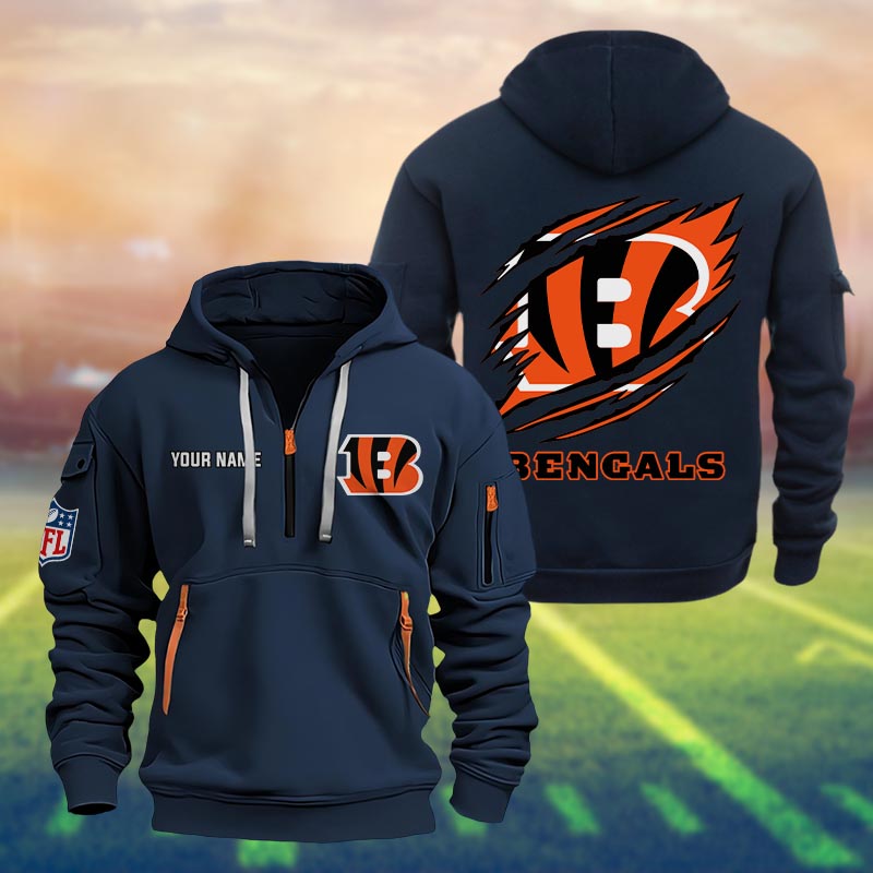 Cincinnati Bengals Heavy Hoodie - Famjoys Cincinnati Bengals Heavy Hoodie - Famjoys