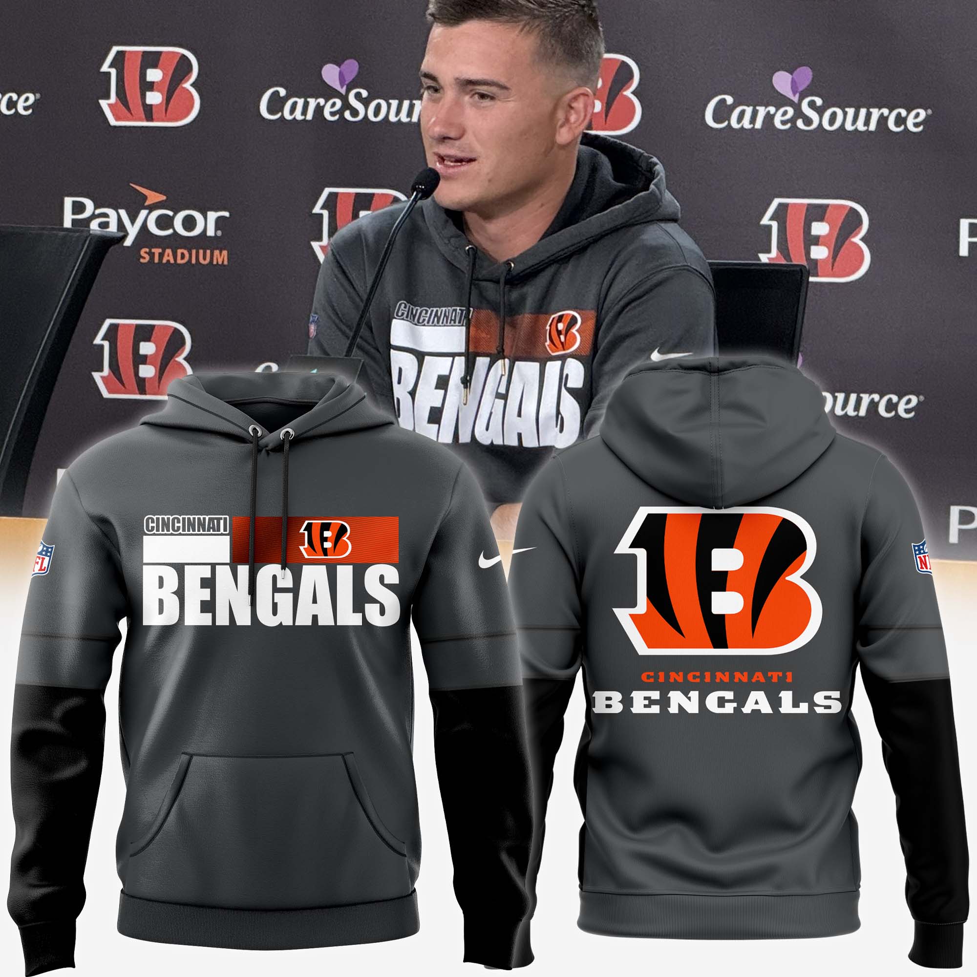 Cincinnati Bengals hoodie - Famjoys Cincinnati Bengals hoodie - Famjoys