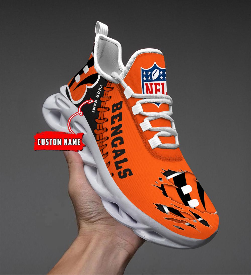 Cincinnati Bengals Max Soul Shoes - Famjoys Cincinnati Bengals Max Soul Shoes - Famjoys