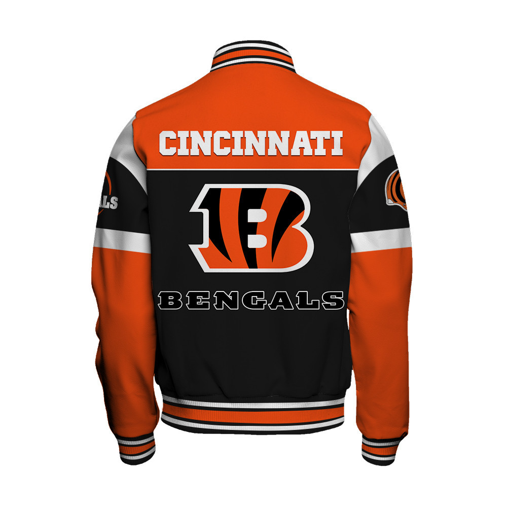 Cincinnati Bengals National Football League - Feel The Power Unisex Varsity Jacket - Famjoys Cincinnati Bengals National Football League - Feel The Power Unisex Varsity Jacket - Famjoys