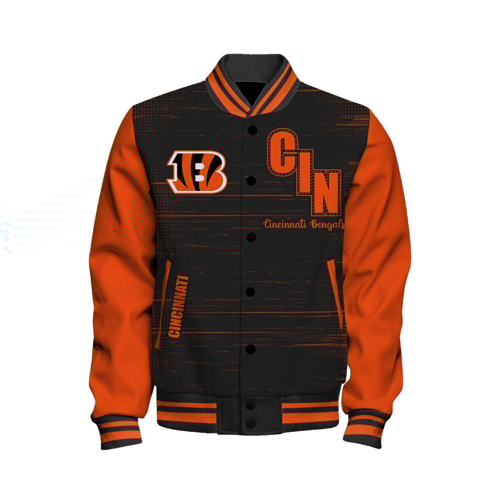 Cincinnati Bengals - Proud Of The Shirt Unisex Varsity Jacket - Famjoys Cincinnati Bengals - Proud Of The Shirt Unisex Varsity Jacket - Famjoys