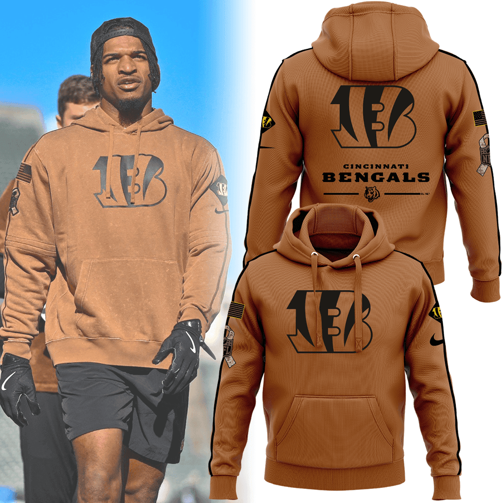 Cincinnati Bengals Salute To Service Hoodie - Famjoys Cincinnati Bengals Salute To Service Hoodie - Famjoys