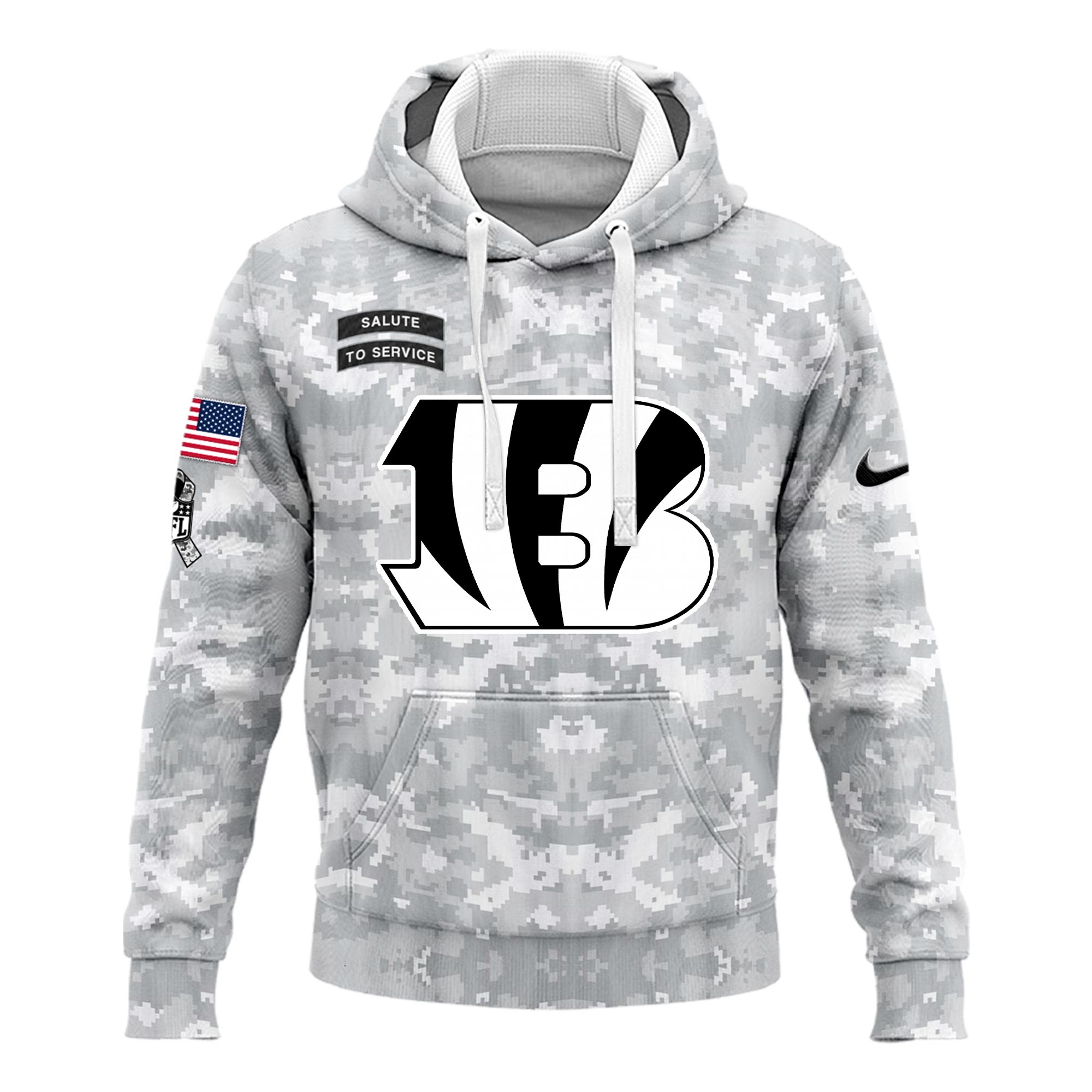 Cincinnati Bengals Veterans Day Hoodie - Famjoys Cincinnati Bengals Veterans Day Hoodie - Famjoys