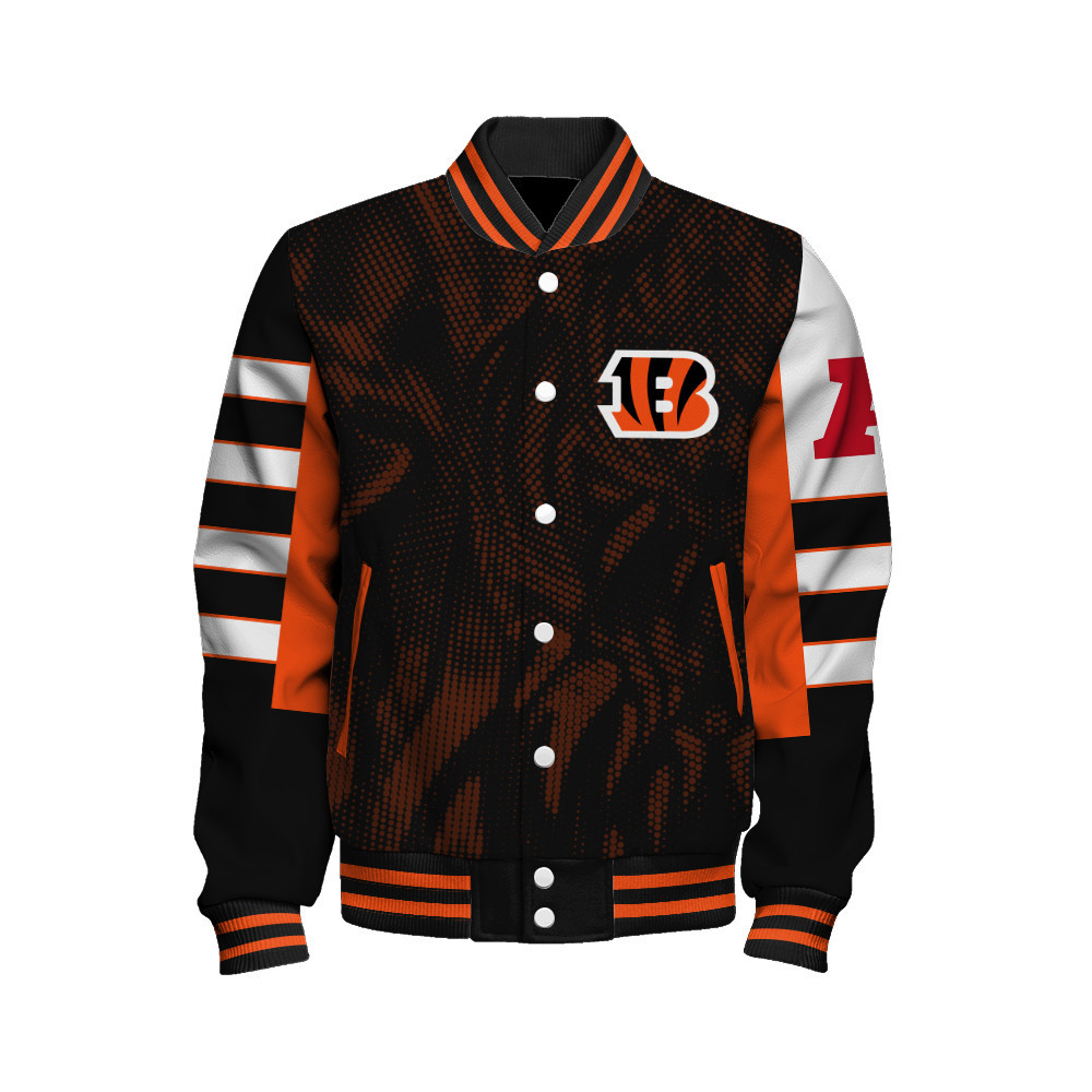 Cincinnati Bengals - Wear Your Passion Unisex Varsity Jacket - Famjoys Cincinnati Bengals - Wear Your Passion Unisex Varsity Jacket - Famjoys