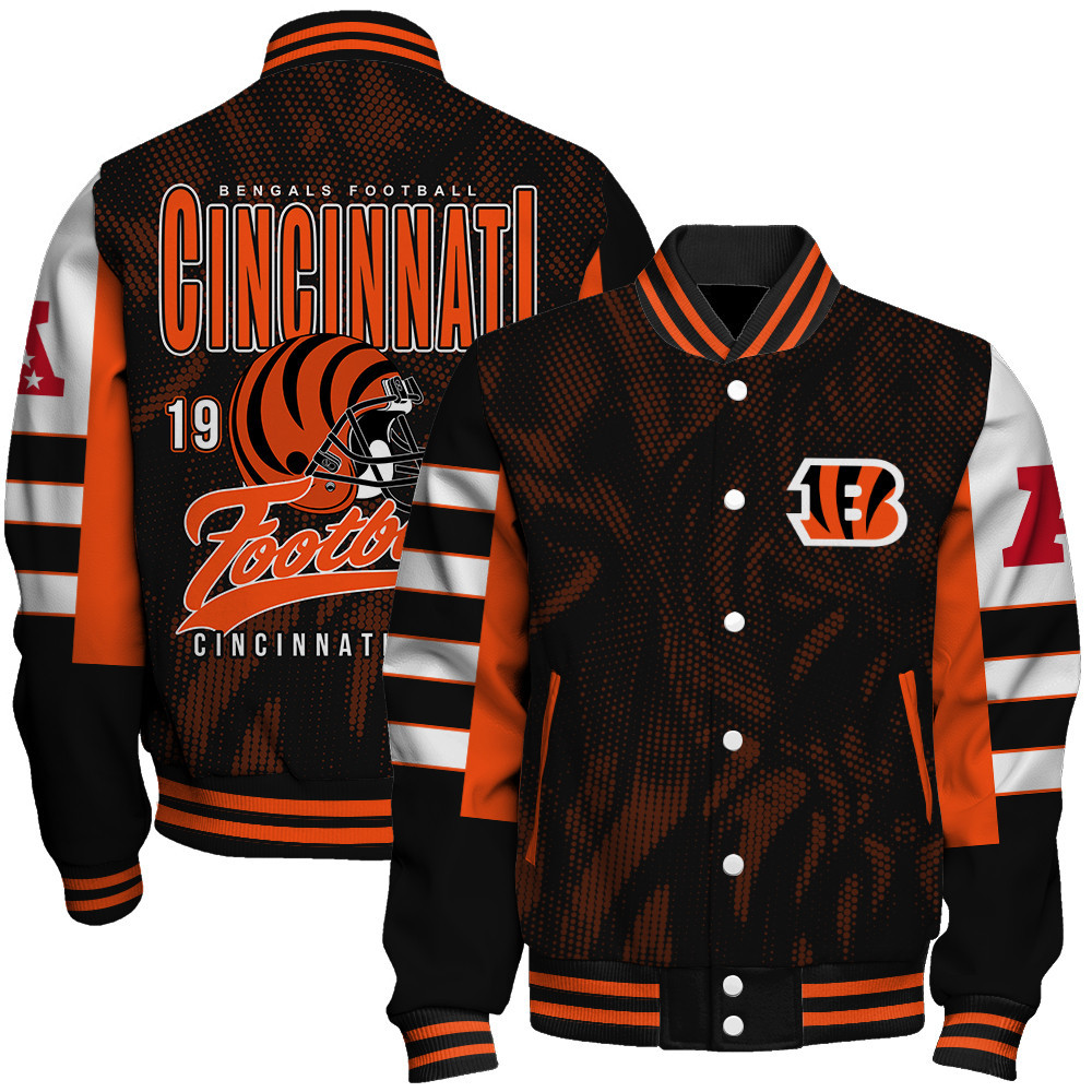 Cincinnati Bengals - Wear Your Passion Unisex Varsity Jacket - Famjoys Cincinnati Bengals - Wear Your Passion Unisex Varsity Jacket - Famjoys