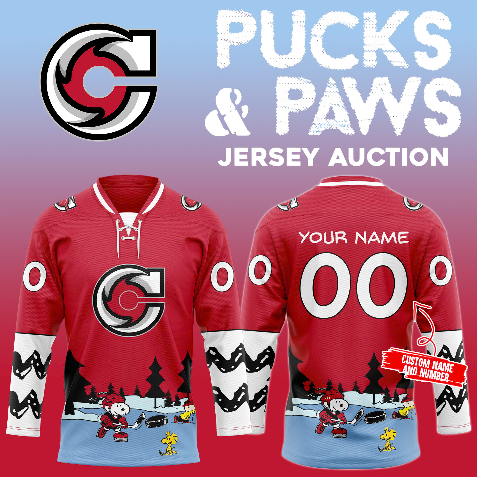 Cincinnati Cyclones x Pucks and Paws Hockey Jersey 2025 - Famjoys Cincinnati Cyclones x Pucks and Paws Hockey Jersey 2025 - Famjoys